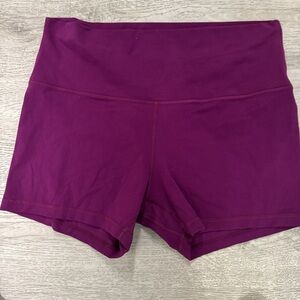 lululemon athletica High Waist Purple Shorts